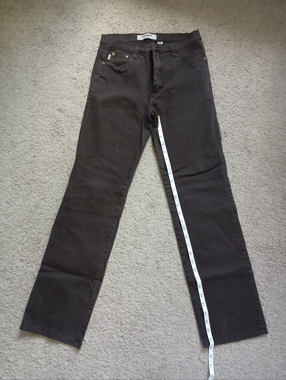 Chocolate brown women's straight-leg pants